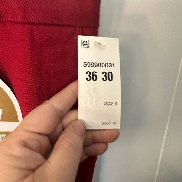 NWT Dockers Game Day Red Khaki Arkansas Razorbacks Pants 36 X 30 - Picture 10 of 10